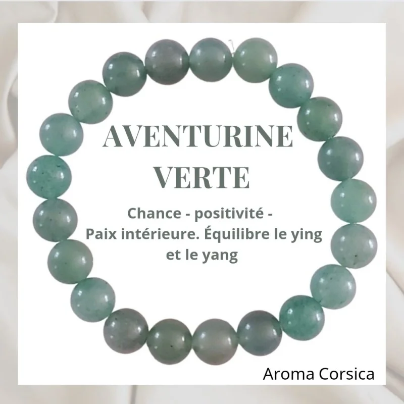 Bracelet aventurine verte