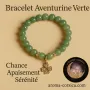bracelet porte bonheur en aventurine  verte