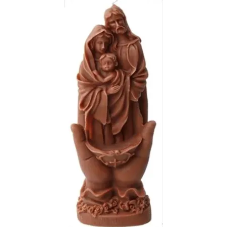 Bougie religieuse chrétienne sainte famille