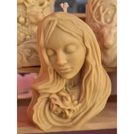 Bougie visage vierge marie 3D