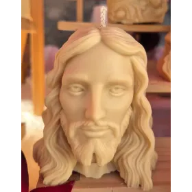 Bougie 3D visage Jésus Christ