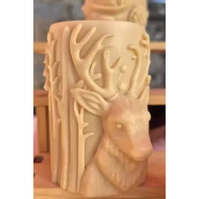 Bougie renne de noël