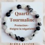 bracelet quartz tourmaline