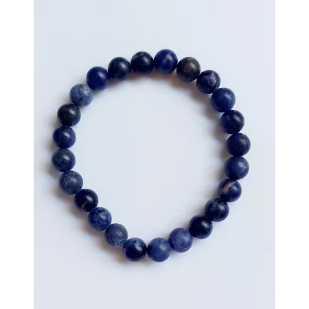 bracelet homme en pierre bleue sodalite