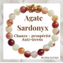bracelet femme porte bonheur agate sardonyx