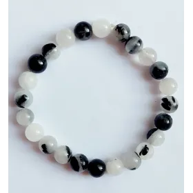Bracelet quartz tourmaline