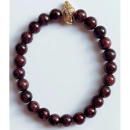 Bracelet grenat rouge