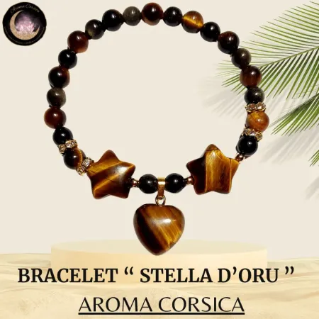 bracelet femme œil de tigre Stella d’Oru, bracelet porte-bonheur, bracelet de protection chic
