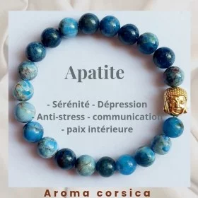 Bracelet apatite bleue