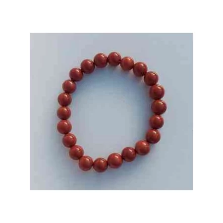 bracelet pierre jaspe rouge