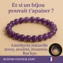 bracelet améthyste pour le stress et l'anxiété