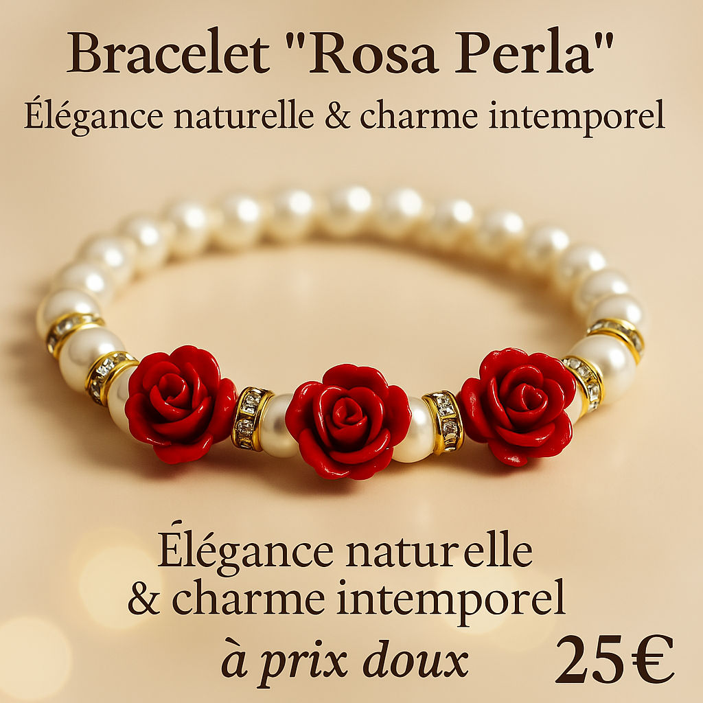 Bracelet fantaisie pour femme ' rosa perla '