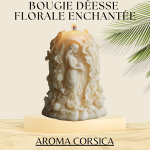 Bougie déesse florale enchantée