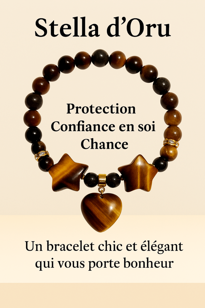Bracelet pour femme ' stella d'oru ' protection oeil de tigre
