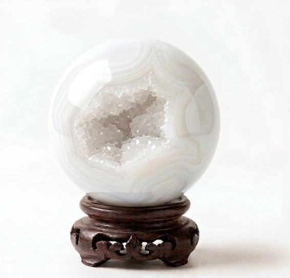 sphère agate druzzy