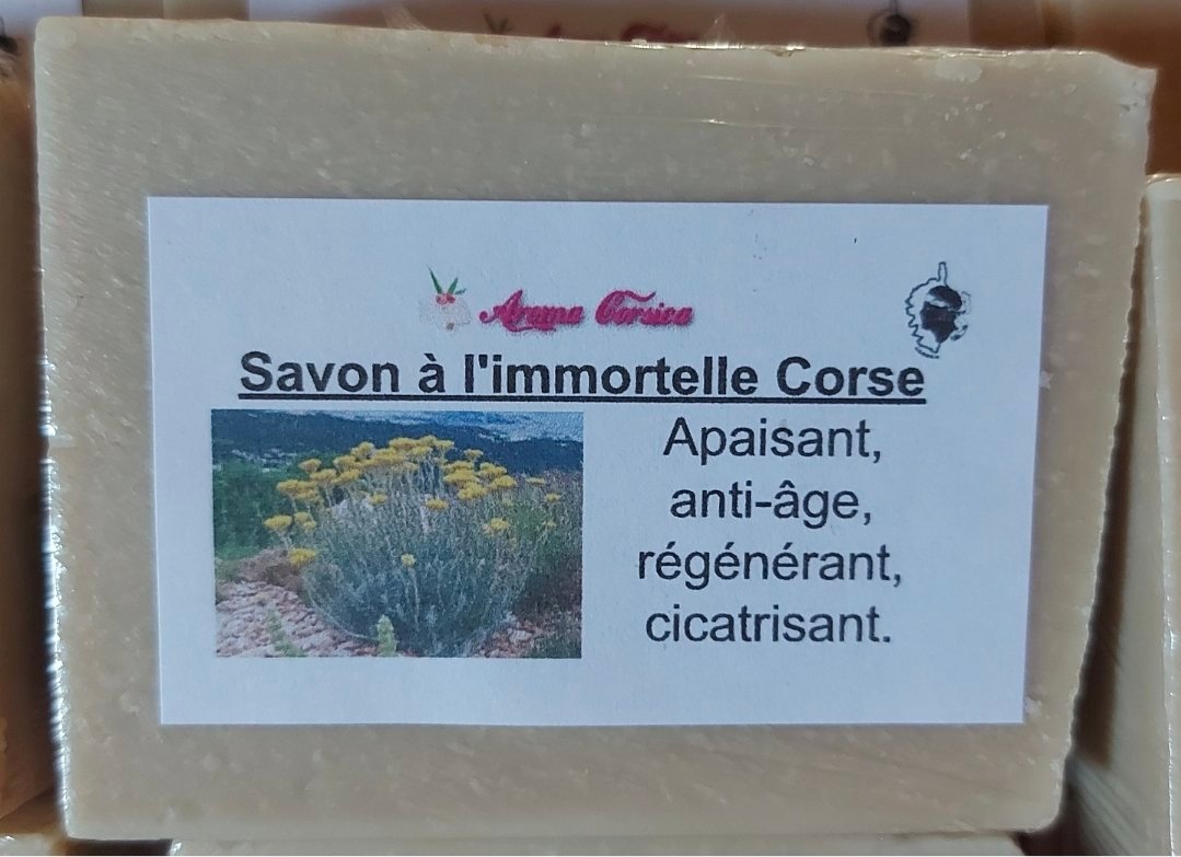 Savon à l’Immortelle Corse – Soin Naturel Régénérant & Apaisant pour la Peau 2 Savon immortelle Corse