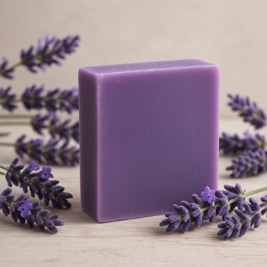 savon naturel à l'huile essentielle de lavandin