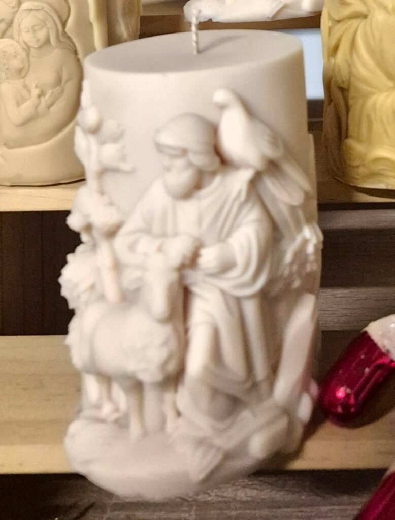 Bougie jésus bon berger