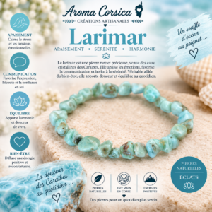 Bracelet en larimar