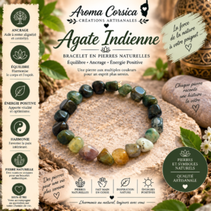 Bracelet en agate indienne