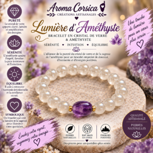 Bracelet lumière d'Améthyste