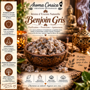 Encens résine benjoin gris