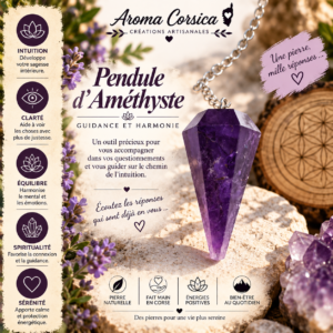 Pendule en améthyste