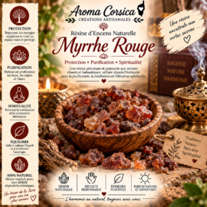 Résine encens naturel Myrrhe rouge