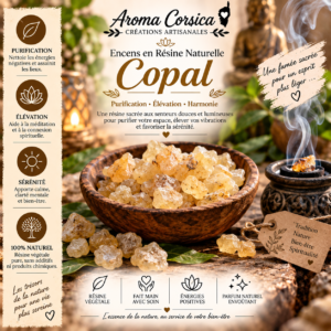 Résine d'encens naturel de copal