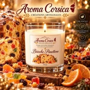 Bougie parfumée brioche panettone