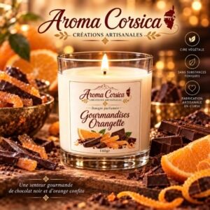 Bougie parfumée orangette