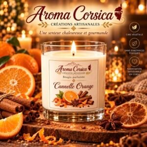 Bougie parfumée cannelle orange