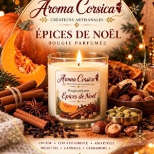 Bougie parfumée épices de noël