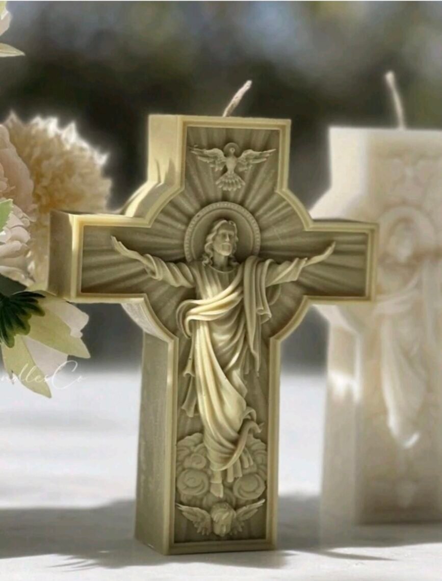 bougie sainte croix jesus christ edited